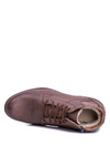 Leather Men's Boots With Zipper Warmed Brown Komodo 731