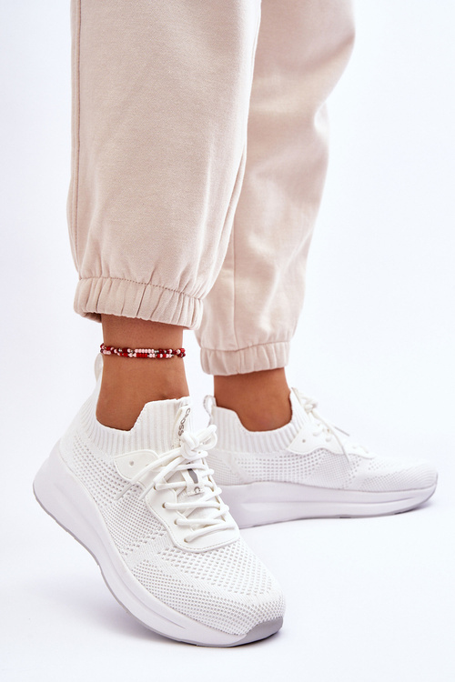 Sneakersy Damskie Wsuwane Białe Cross Jeans LL2R4031C  