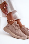 Women's Pink Fabric Slip-On Sports Shoes Nelmarie