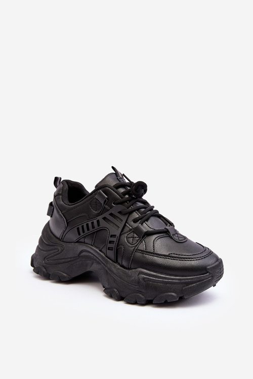 Sneakersy Buty sportowe Masywne Damskie Czarne Toderus 23SP26-5999
