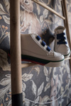 Children's High Sneakers With Welt White Navy Blue Baxter