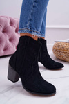 Women's Stiletto Boots Cowboy Boots Black Nutriso