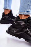 Women's Sport Shoes On A Massive Platform Big Star KK274387 Black