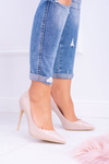 Lacquered Lu Boo Pointed Stilettos Beige