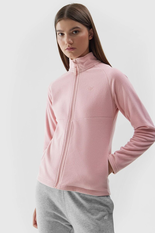 Polar With Stand-Up Collar 4F Regular Women's 4FAW23TFLEF146-65S Pink