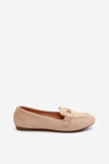 Women's Loafers With Beige Decoration Ghana