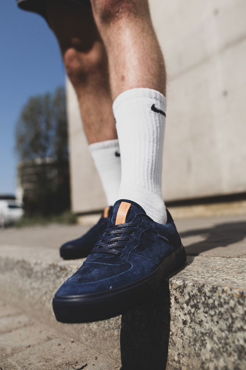 Men's Big Star Suede Sneakers Navy Blue EE174363