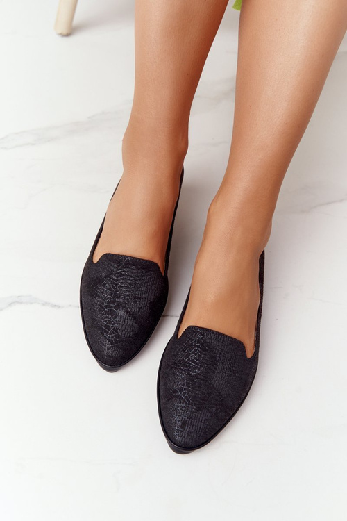 Women's Loafers Sergio Leone MK700 Suede Black