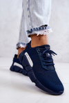 Women's sports shoes Memory Foam Big Star JJ274274 Navy blue