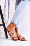 Women's Classic Slippers With Ornaments Pink Scotlyn