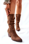 Women's suede boots Vinceza 58597 brown