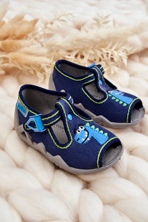 Children's Sandals slippers Befado Dinosaur 217P116 Navy