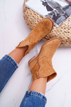 Women's Boots On Anchor Camel Evana