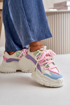 Damskie Sneakersy Masywna Platforma Sznurowane Multikolor Nevela