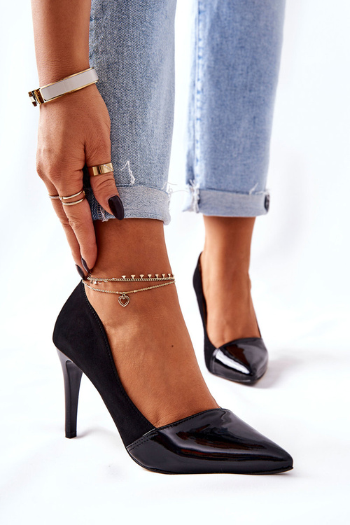 Leather Stilettos Monnari 0170-020 Black