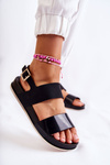 Rubber Sandals On The Platform Black Kathia