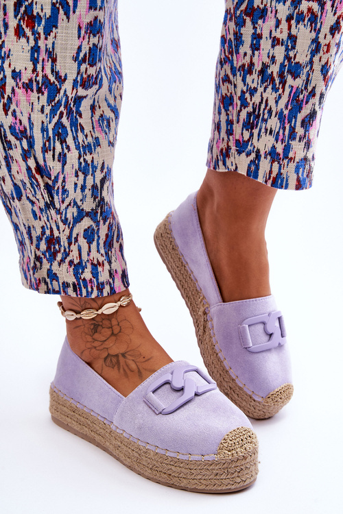 Women's Classic Platform Espadrilles Violet Maurine