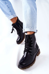 Lacquered Insulated Boots Black Lomess