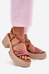 Ladies Leather Sandals Maciejka 06990-39 Multicolor