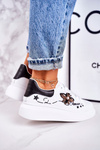 Damskie Sportowe Buty Sneakersy Z Muchą Białe Amour