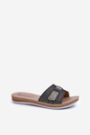 Comfortable Shiny Women's Slippers Inblu BA000050 Black