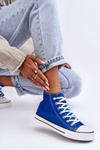 Women's Classic High Sneakers Blue Remos