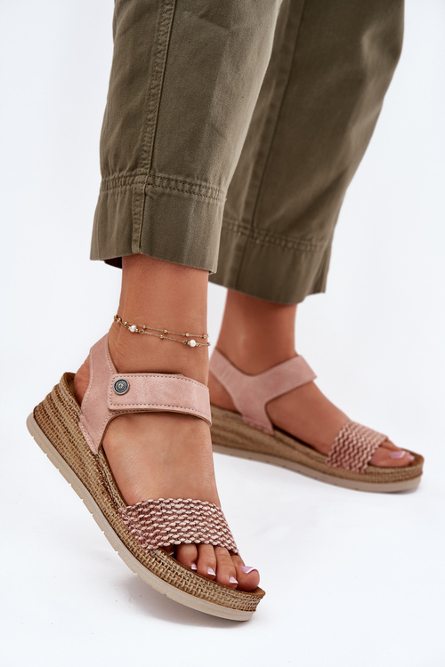 Wedge Sandals For Women Pink Inblu RV000014