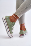 Women's Chunky Sole Trainers Lee Cooper LCW-24-31-2217 Green