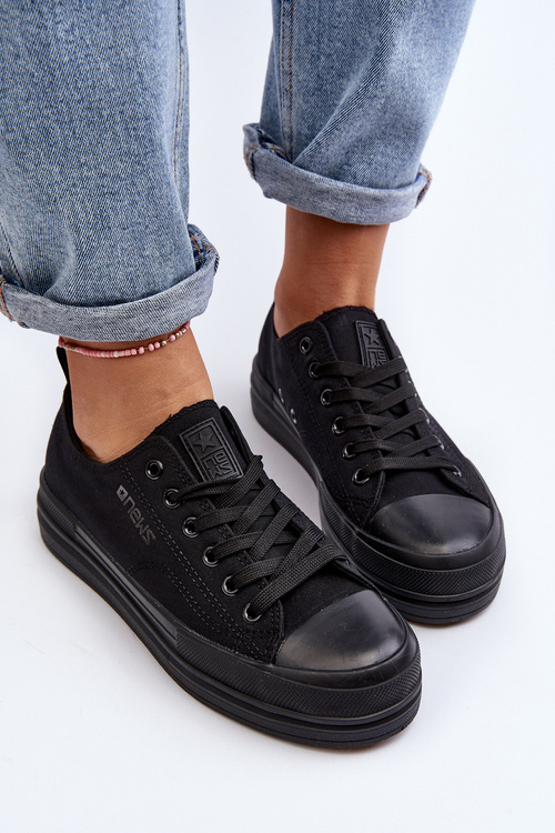 Women's Fabric Sneakers Black Staneva