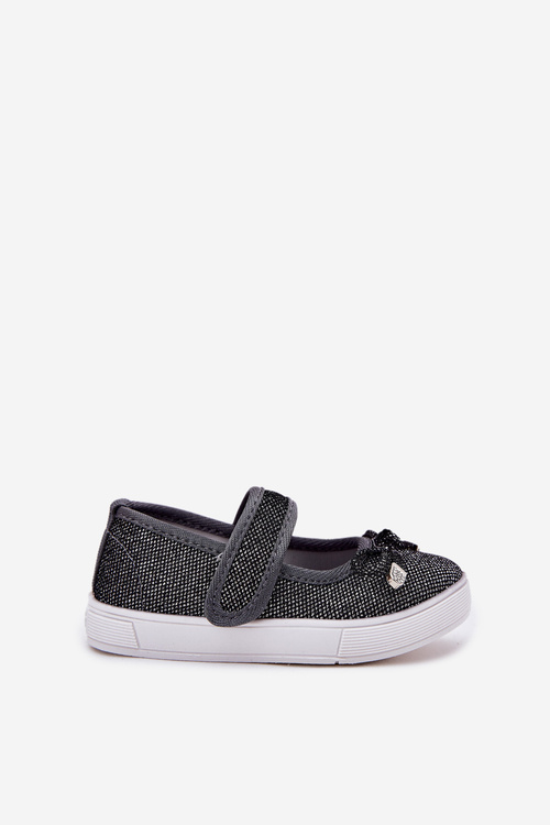 Children's Ballerinas With Bow Black Amirinas