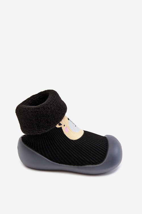 Children's slippers Niechodki Befado 002P023 Black