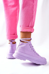 High Sneakers On A Chunky Sole Purple Trissy