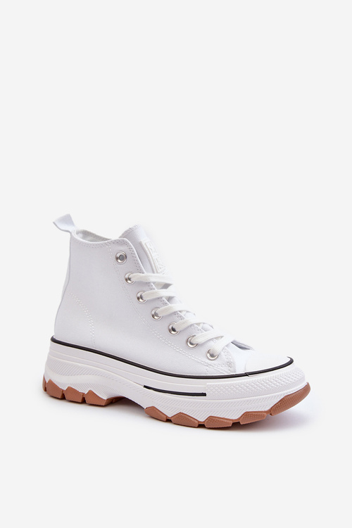 White Platform High Top Women's Sneakers Valvia