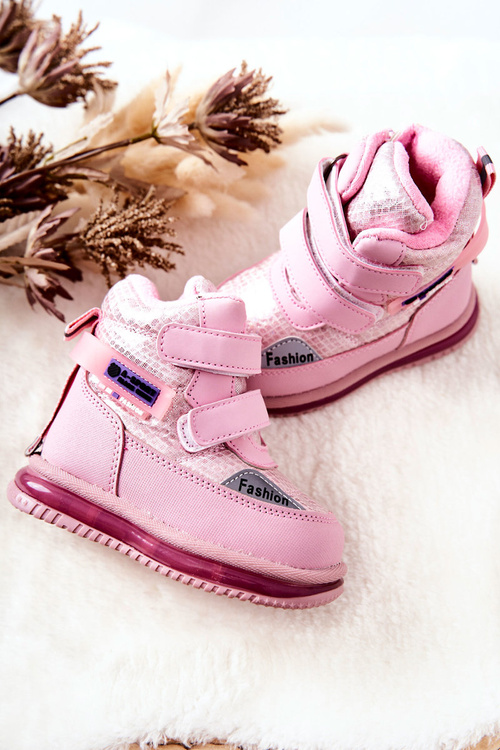 Ocieplane Śniegowce Botki Na Suwak Różowe Hesiera