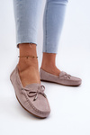 Women's Suede Moccasins Purple Si Passione