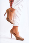 Classic Suede high heels Brown Magically