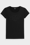 Women's T-Shirt With Print 4F Black 4FWMM00TTSHF1846-20S