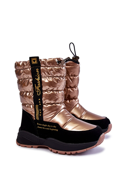 Children's Wool Warm Snow Boots With A Golden Delhi