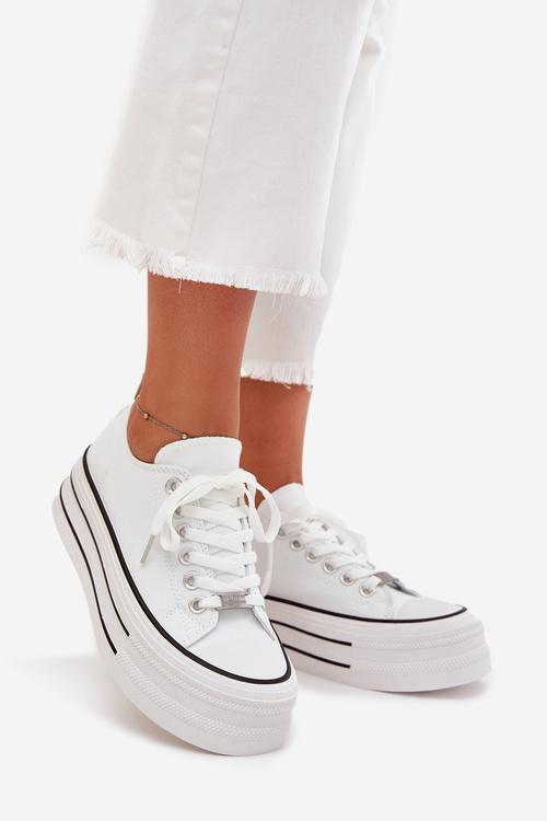 Women's Sneakers On Massive Platform White Marinae