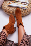 Women's Stiletto Heeled Cowboy Boots Camel Nutriso