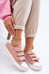 Classic Velcro Fabric Sneakers Big Star LL274A200 Pink