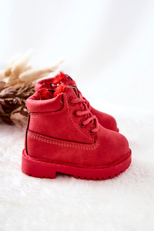 Powder Warm Children's Boots Red Dexter