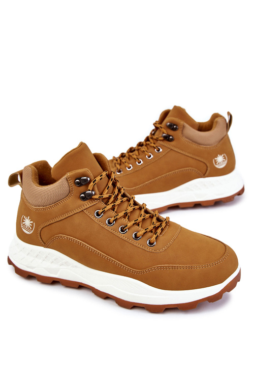 Men's Warm Trekking Shoes Trappers Camel Otto