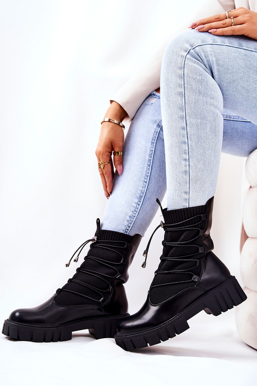 Worker boots with sock Black Connor