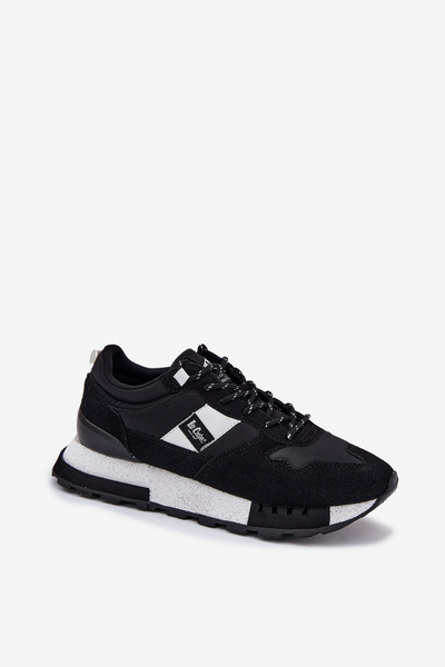 Męskie Sneakersy Na Platformie Czarne Lee Cooper LCJ-25-03-3378M