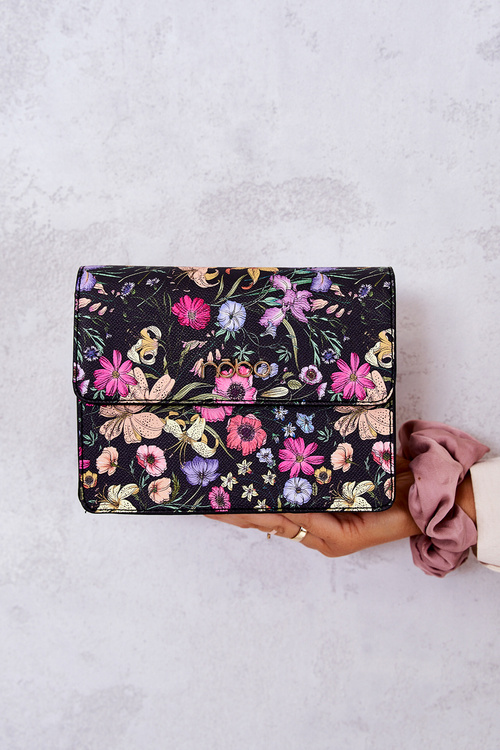 Bag NOBO NBAG-M1070-CM02 Black With Flowers