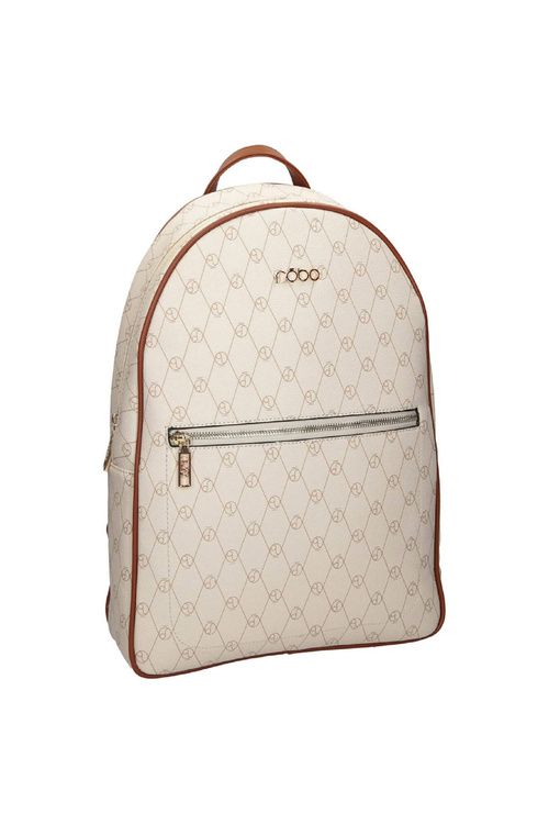 Women's Leather Backpack NOBO M0440-CM00 Light Beige