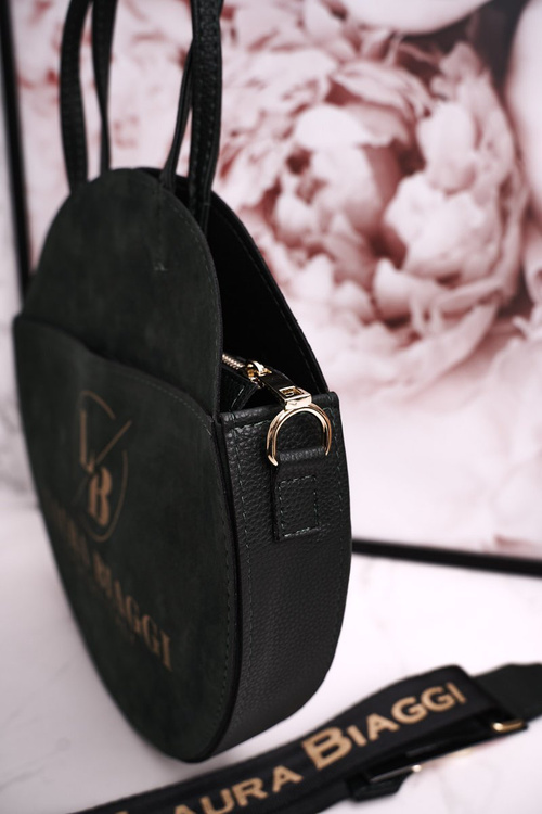 Round Handbag With Detachable Strap LAURA BIAGGI Bottle Green