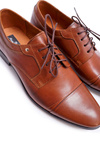 Men's Elegant Brown Leather Trust Half Boots