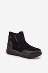 Women's Boots with Zipper Lined with Fur Black Breena